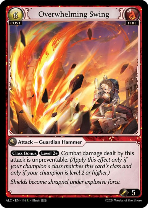 Overwhelming Swing (116) [Alchemical Revolution] Foil