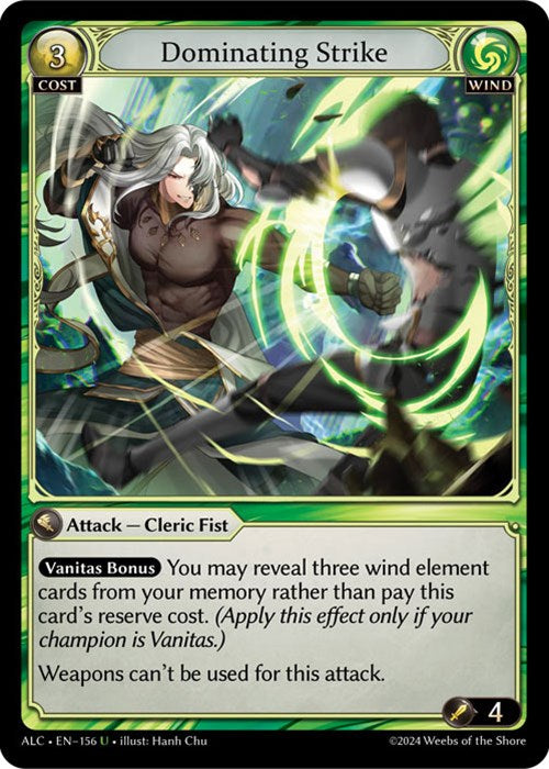 Dominating Strike (156) [Alchemical Revolution] Foil