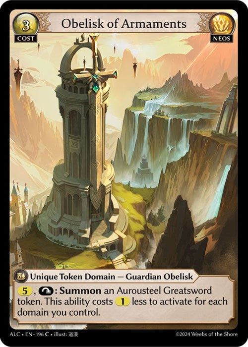 Obelisk of Armaments (196) [Alchemical Revolution] Foil