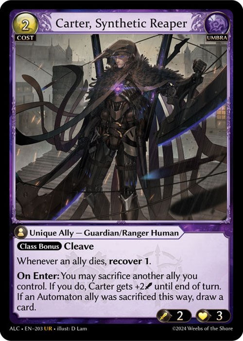 Carter, Synthetic Reaper (203) [Alchemical Revolution] Foil