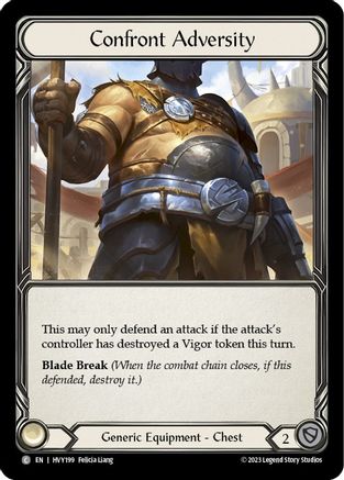 Confront Adversity (HVY199) Cold Foil - Heavy Hitters