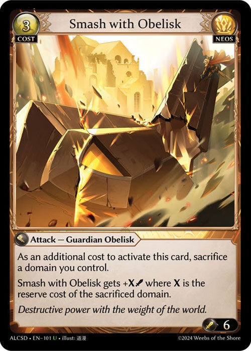 Smash with Obelisk (101) [Alchemical Revolution: Starter Decks] Foil