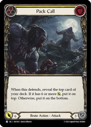 Pack Call (Yellow) (HVY021)  - Heavy Hitters