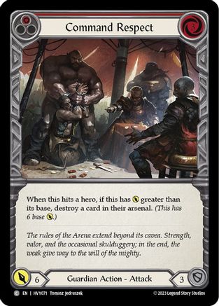 Command Respect (Red) (HVY071) Rainbow Foil - Heavy Hitters