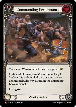 Commanding Performance (HVY104) Rainbow Foil - Heavy Hitters