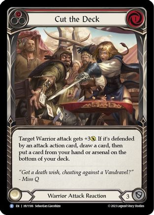 Cut the Deck (Red) (HVY106)  - Heavy Hitters