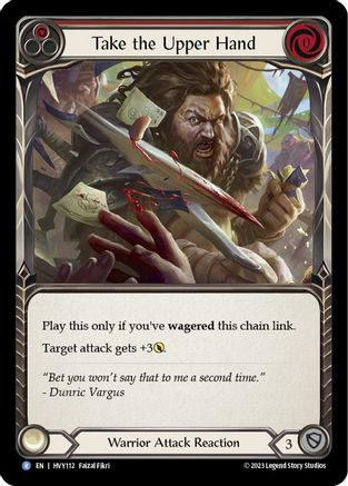 Take the Upper Hand (Red) (HVY112) Rainbow Foil - Heavy Hitters