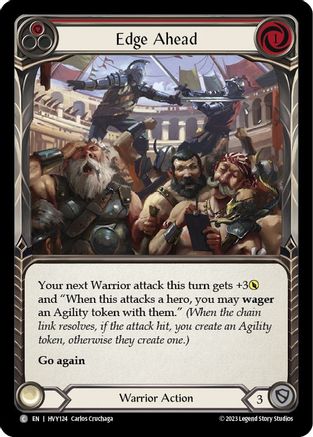 Edge Ahead (Red) (HVY124) Rainbow Foil - Heavy Hitters
