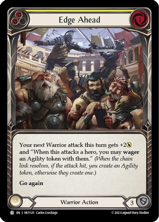Edge Ahead (Yellow) (HVY125) Rainbow Foil - Heavy Hitters