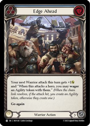 Edge Ahead (Blue) (HVY126) Rainbow Foil - Heavy Hitters