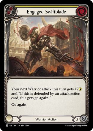Engaged Swiftblade (Yellow) (HVY128)  - Heavy Hitters