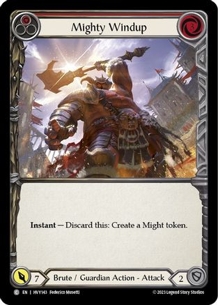Mighty Windup (Red) (HVY143)  - Heavy Hitters