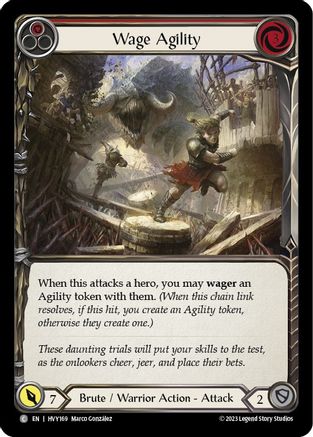 Wage Agility (Red) (HVY169) Rainbow Foil - Heavy Hitters