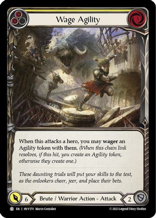 Wage Agility (Yellow) (HVY170) Rainbow Foil - Heavy Hitters