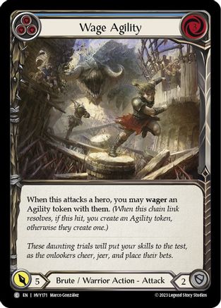 Wage Agility (Blue) (HVY171) Rainbow Foil - Heavy Hitters