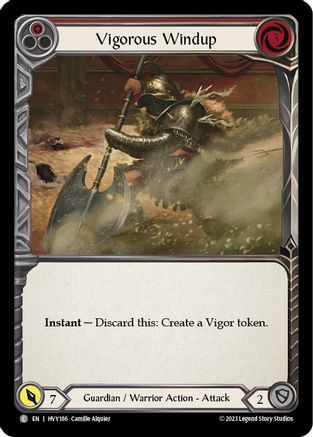 Vigorous Windup (Red) (HVY186) Rainbow Foil - Heavy Hitters