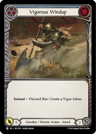 Vigorous Windup (Blue) (HVY188) Rainbow Foil - Heavy Hitters