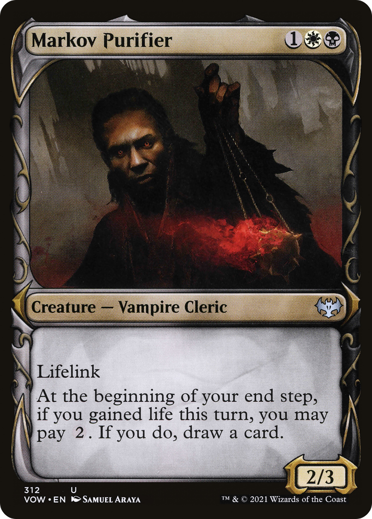 Markov Purifier (Showcase Fang Frame) [Innistrad: Crimson Vow] | Silver Goblin