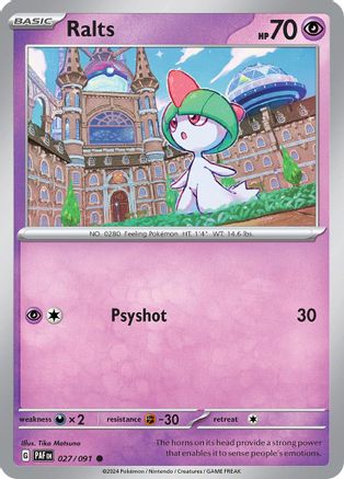 Ralts (27) - Paldean Fates