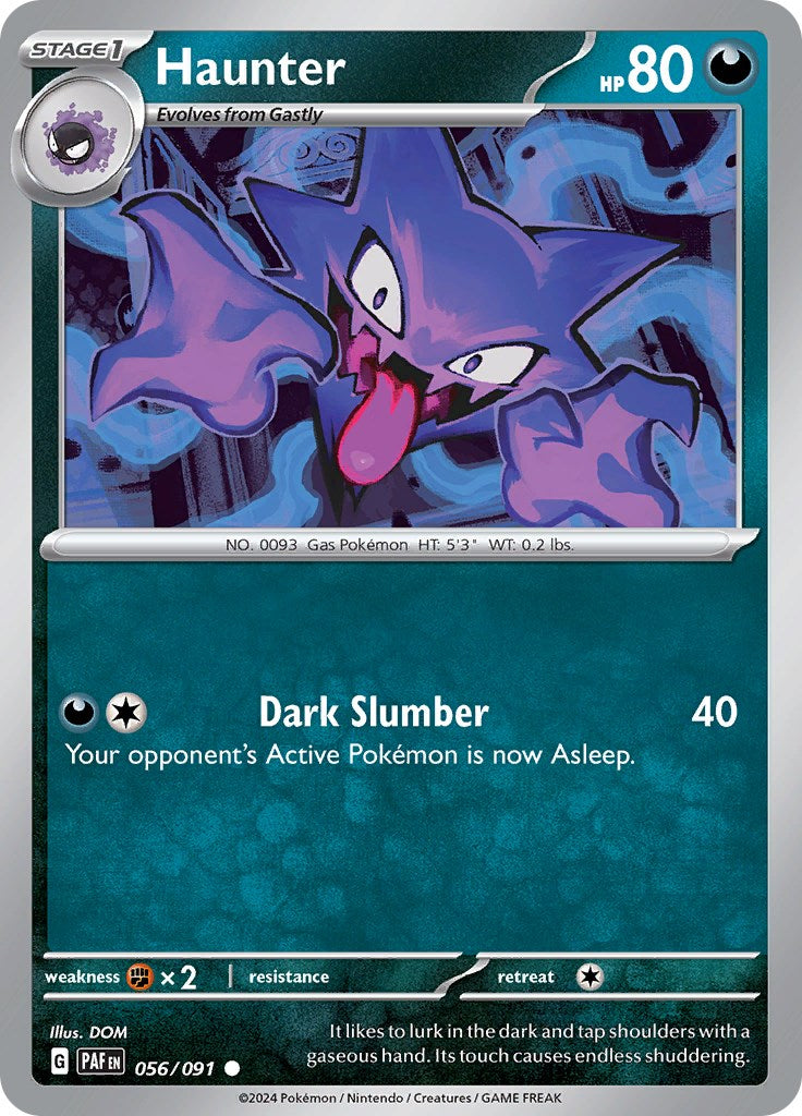 Haunter (056/091) [Scarlet & Violet: Paldean Fates] | Silver Goblin