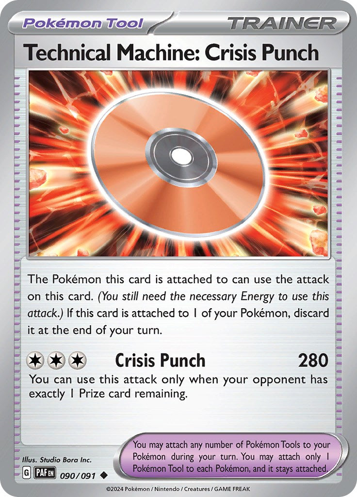 Technical Machine: Crisis Punch (090/091) [Scarlet & Violet: Paldean Fates] | Silver Goblin