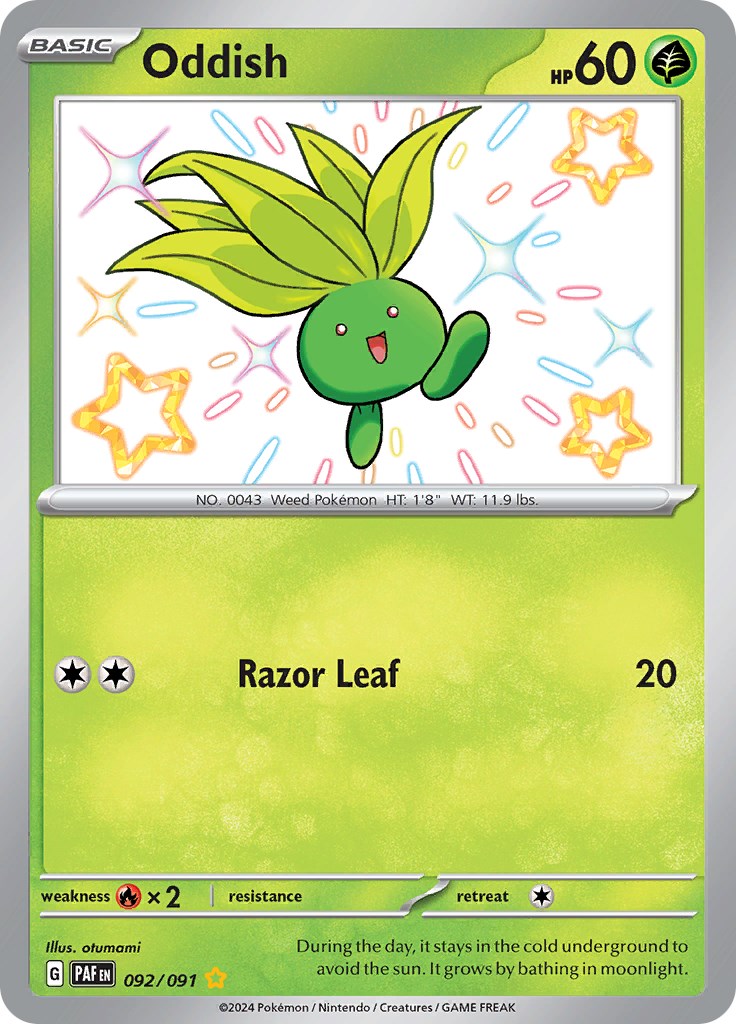 Oddish (092/091) [Scarlet & Violet: Paldean Fates] | Silver Goblin