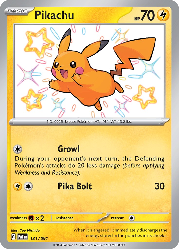 Pikachu (131/091) [Scarlet & Violet: Paldean Fates] | Silver Goblin