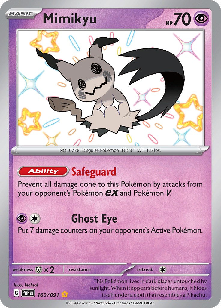 Mimikyu -160/091 [Scarlet & Violet: Paldean Fates] | Silver Goblin