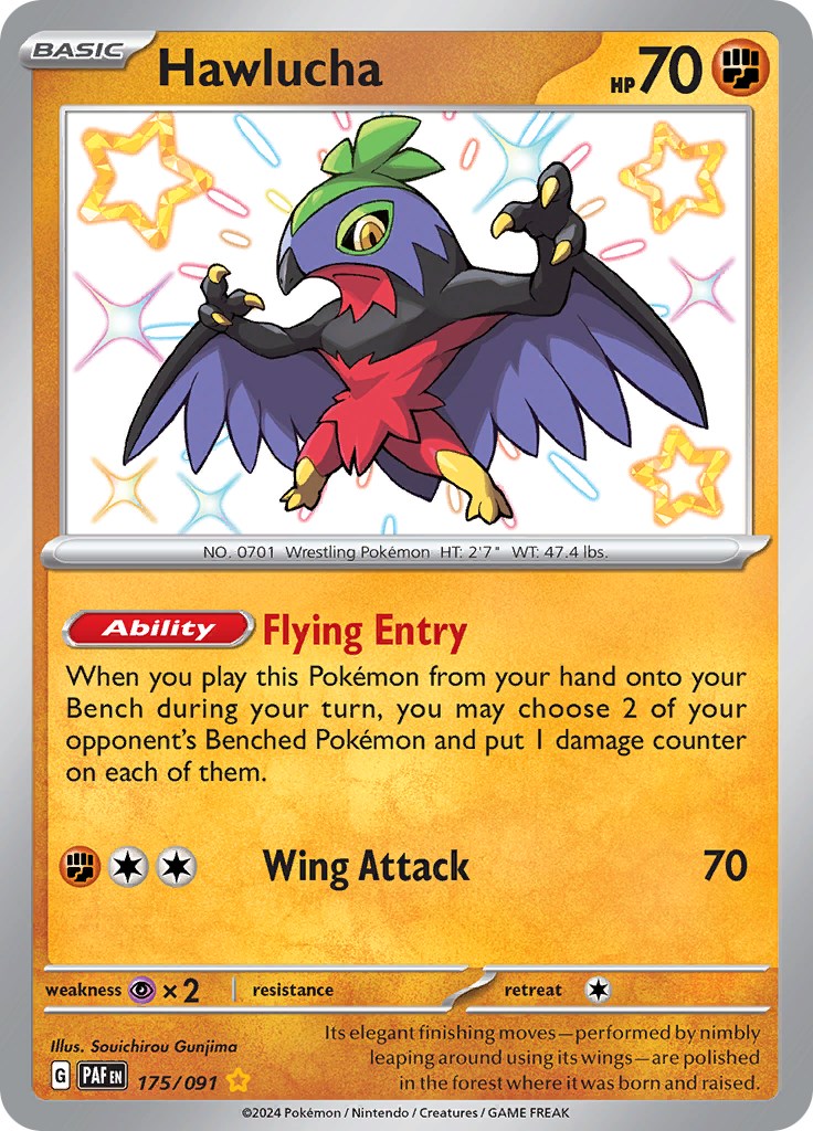 Hawlucha (175/091) [Scarlet & Violet: Paldean Fates] | Silver Goblin