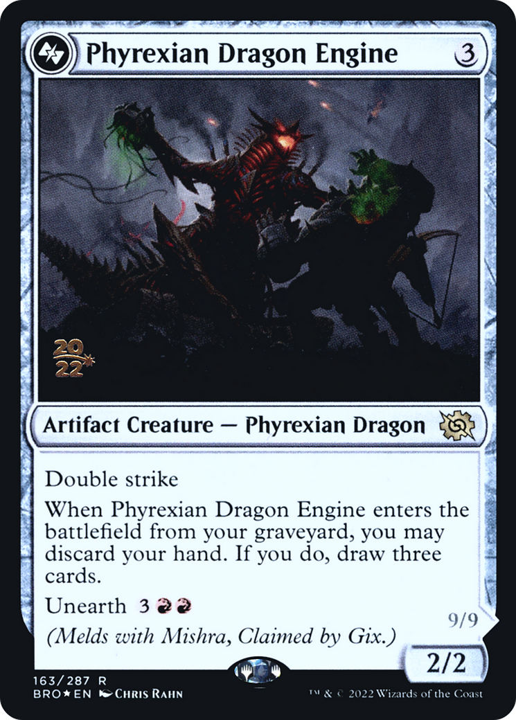 Phyrexian Dragon Engine [The Brothers' War Prerelease Promos] | Silver Goblin