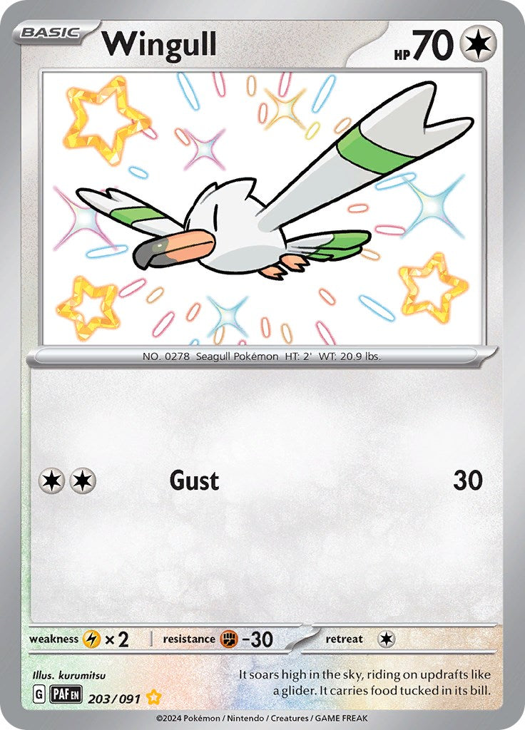 Wingull (203/091) [Scarlet & Violet: Paldean Fates] | Silver Goblin