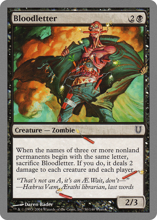 Bloodletter [Unhinged] Foil