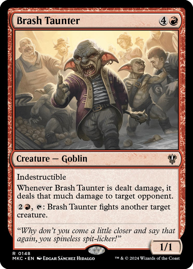Brash Taunter [Murders at Karlov Manor Commander] | Silver Goblin