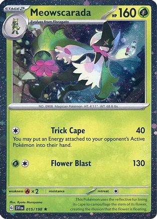 Meowscarada (015/198) (Cosmos Holo) [Miscellaneous Cards] | Silver Goblin