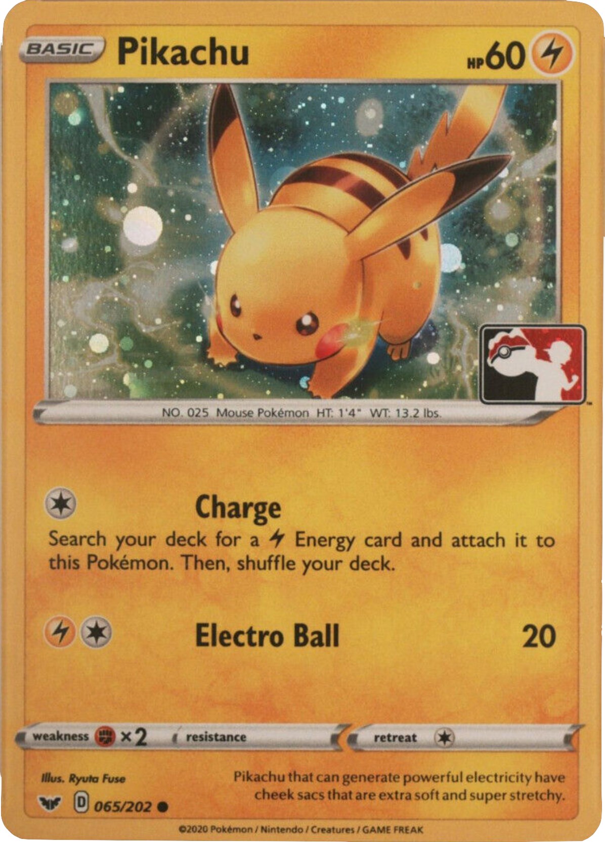 Pikachu (065/202) (Cosmos Holo) [League & Championship Cards] | Silver Goblin