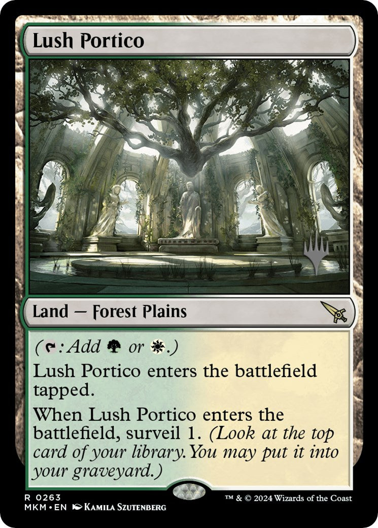 Lush Portico (Promo Pack) [Murders at Karlov Manor Promos] | Silver Goblin