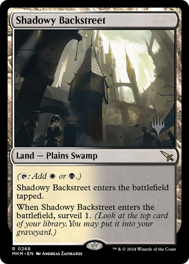 Shadowy Backstreet (Promo Pack) [Murders at Karlov Manor Promos] | Silver Goblin