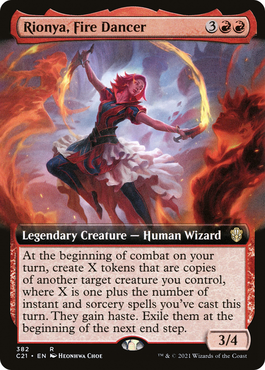 Rionya, Fire Dancer (Extended Art) [Commander 2021]