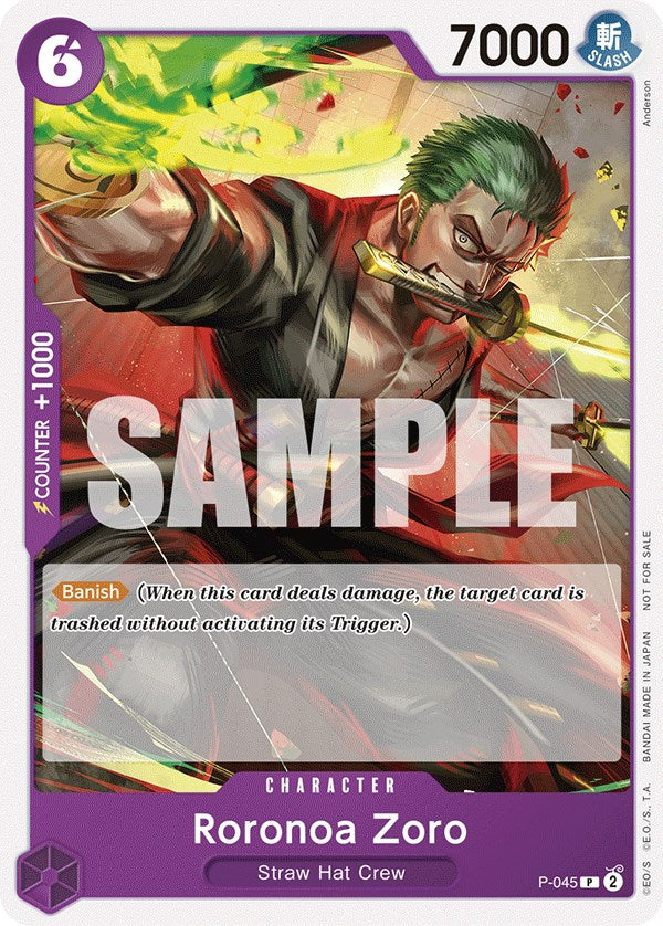 Roronoa Zoro (OP-06 Pre-Release Tournament) [Participant] [One Piece Promotion Cards] | Silver Goblin