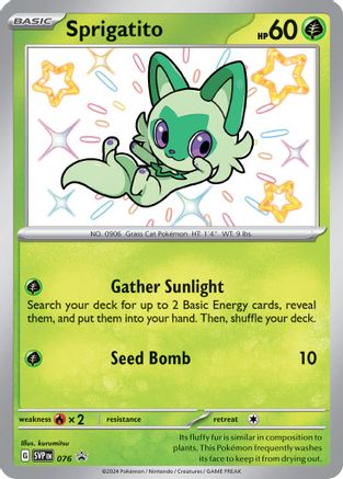 Sprigatito (076) [Scarlet & Violet: Black Star Promos] | Silver Goblin