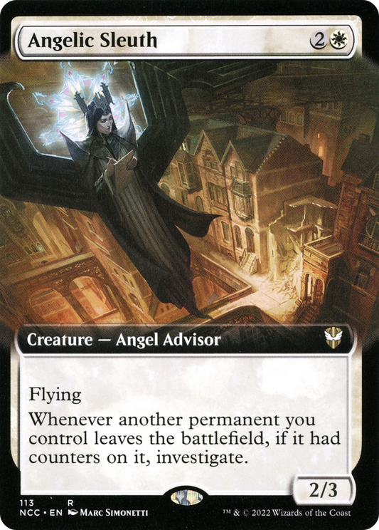 Angelic Sleuth (Extended Art) [Streets of New Capenna Commander]