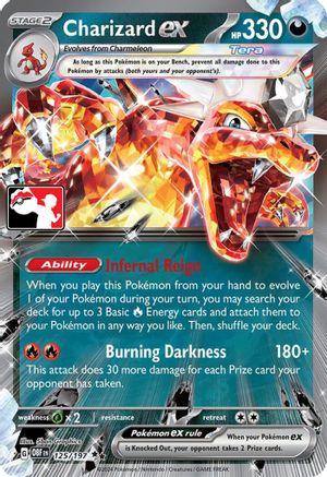 Charizard ex (125/197) [Prize Pack Series Four] | Silver Goblin