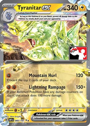 Tyranitar ex (066/197) [Prize Pack Series Four] | Silver Goblin