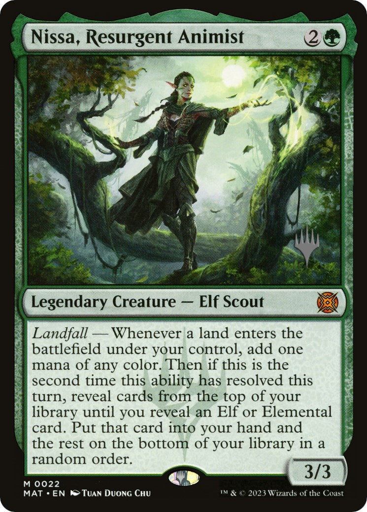 Nissa, Resurgent Animist (Promo Pack) [Murders at Karlov Manor Promos] | Silver Goblin