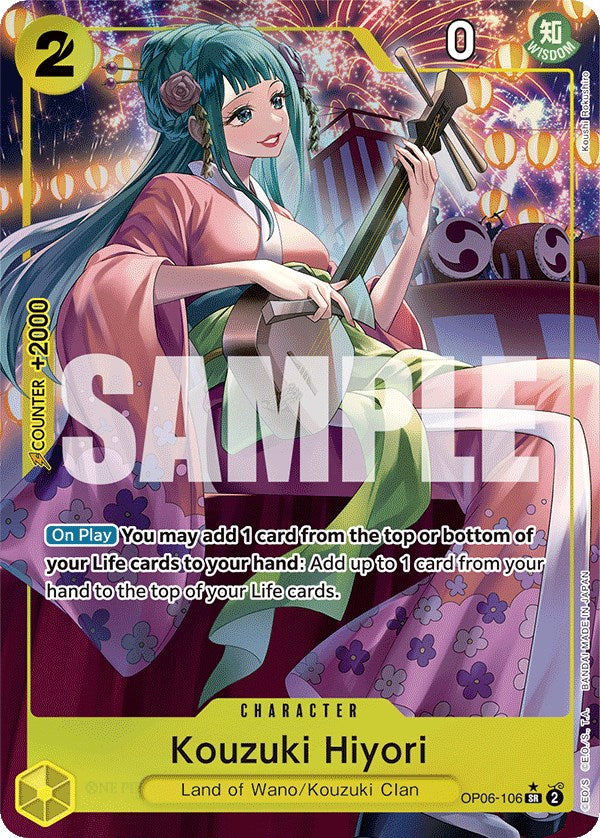 Kouzuki Hiyori (Alternate Art) [Wings of the Captain] | Silver Goblin