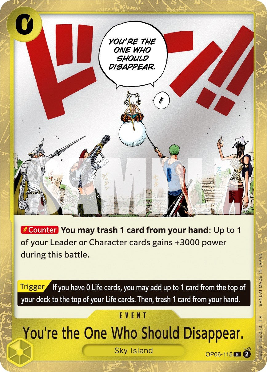 You're the One Who Should Disappear (OP06-115) Foil