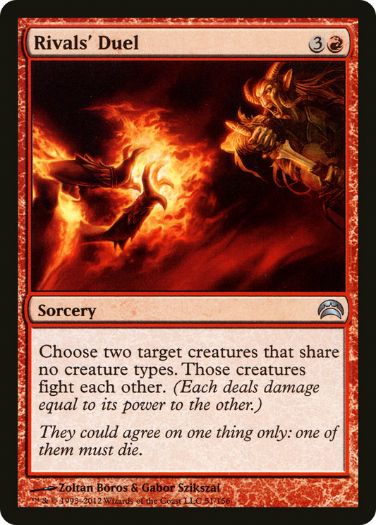Rivals' Duel [Planechase 2012] Foil