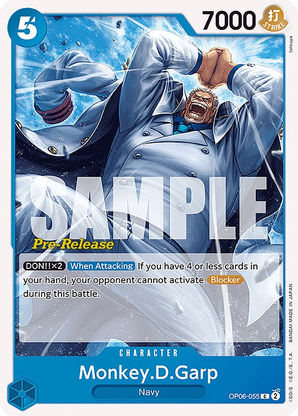 Monkey.D.Garp [Wings of the Captain Pre-Release Cards] | Silver Goblin