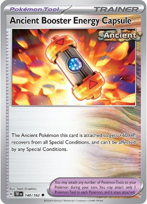 Ancient Booster Energy Capsule (140/162) [Scarlet & Violet: Temporal Forces] | Silver Goblin
