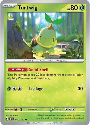 Turtwig (10) Reverse Holofoil - Temporal Forces